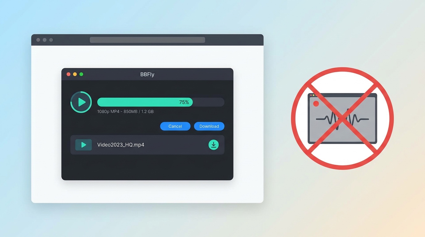 BBFly YouPorn ダウンローダー：ネイティブダウンロードの利点