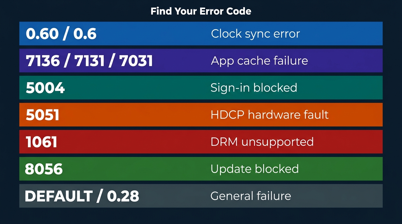 Prime error diagnostic flowchart