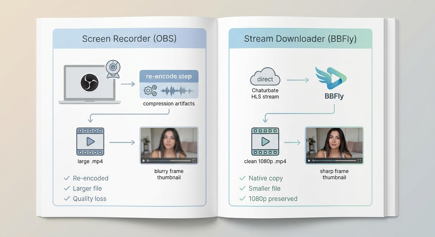 Screen recorder vs chaturbate stream downloader qu