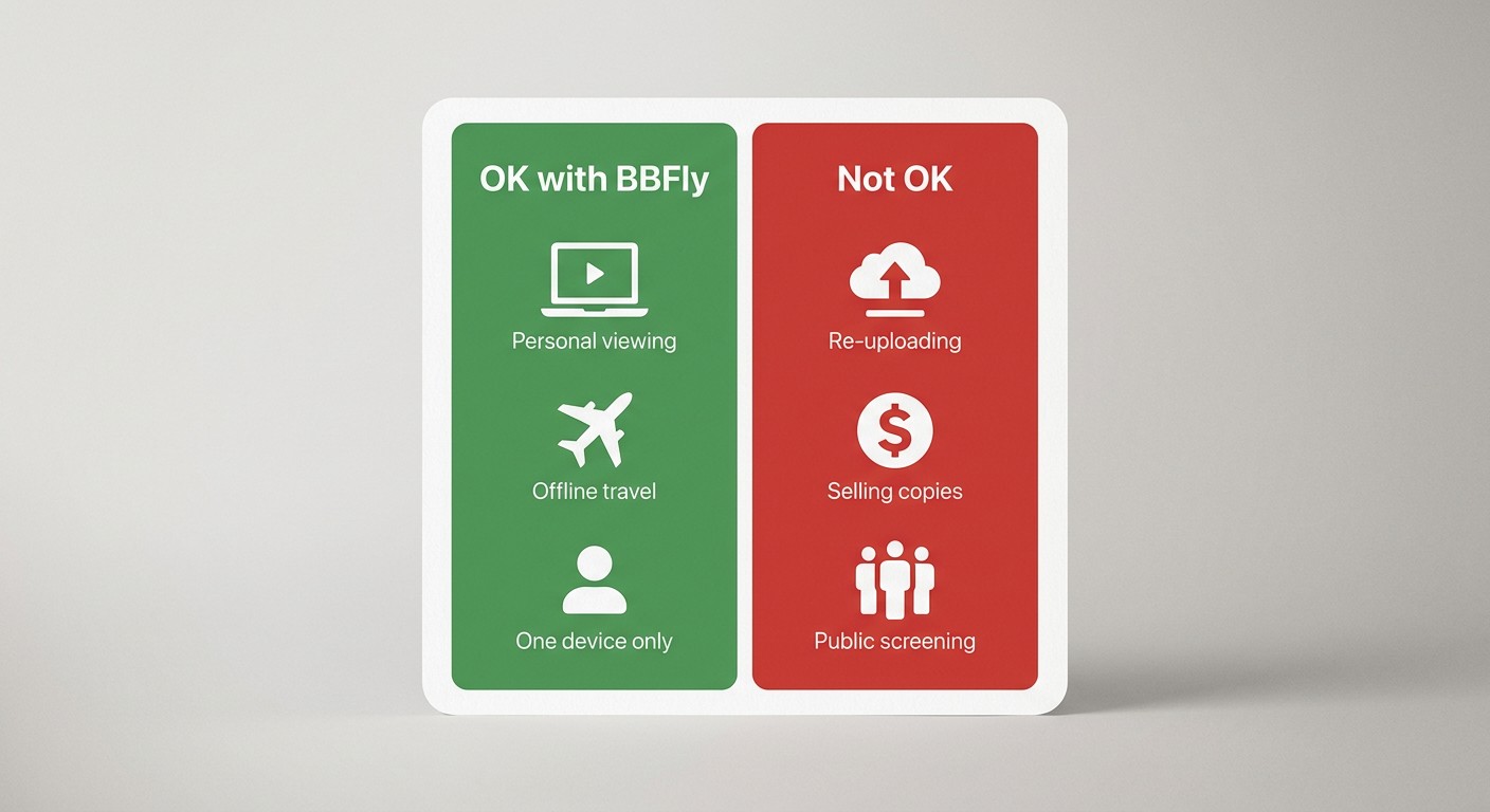 Personal use legal boundaries and platform terms