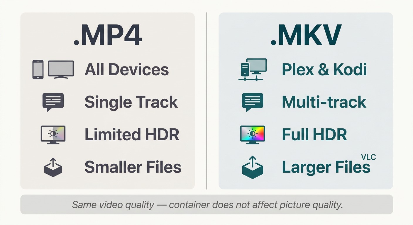 Mp4 vs mkv comparison
