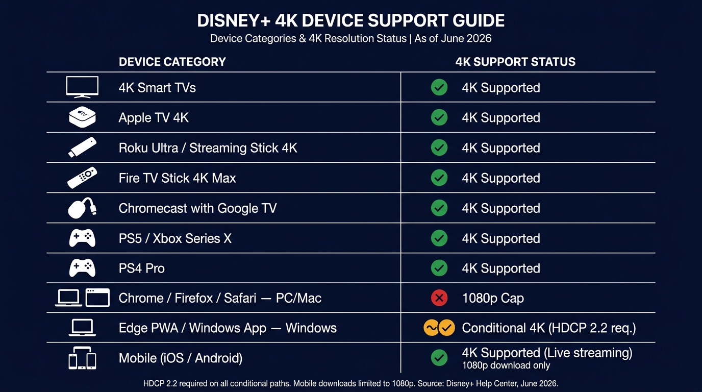 Device compatibility matrix