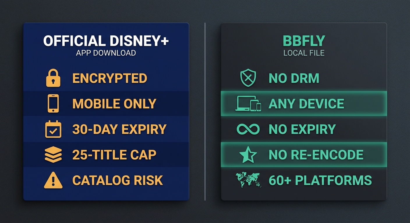 Official vs local comparison