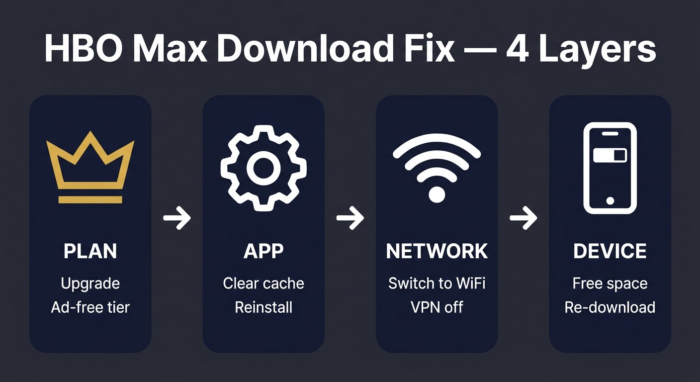 Hbo max troubleshoot flowchart