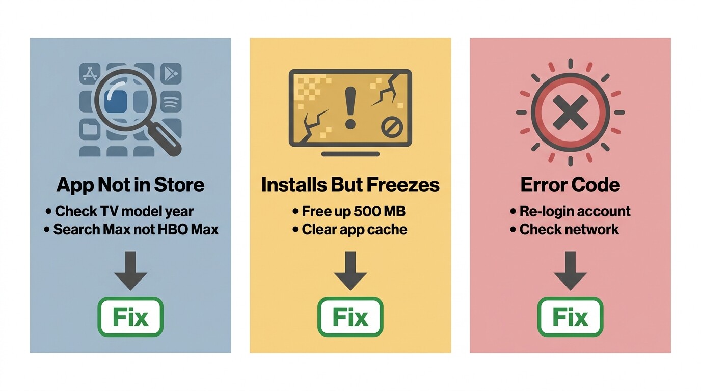 Max install troubleshoot flowchart