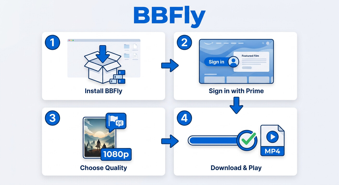 How to download amazon prime videos with BBFly