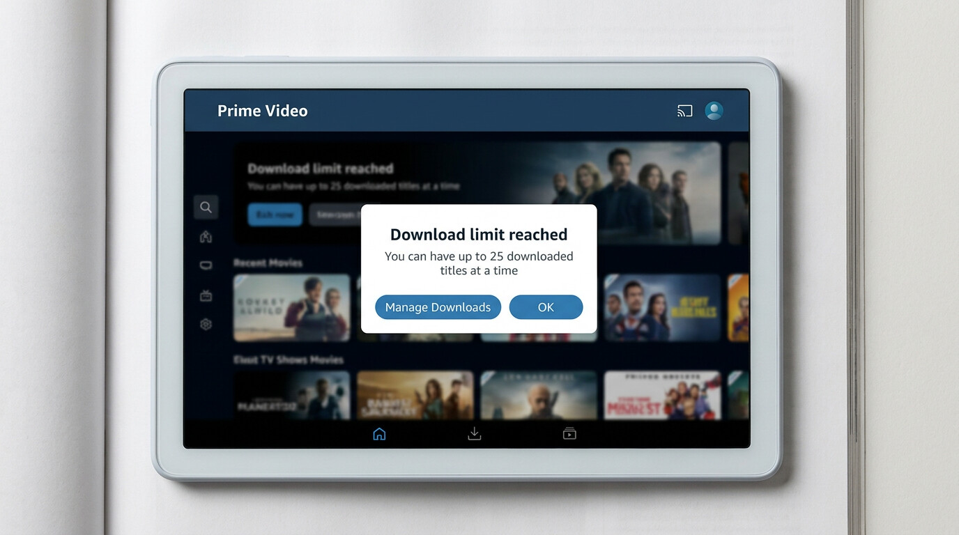 ダウンロード制限に達しました - Amazon Primeの修正