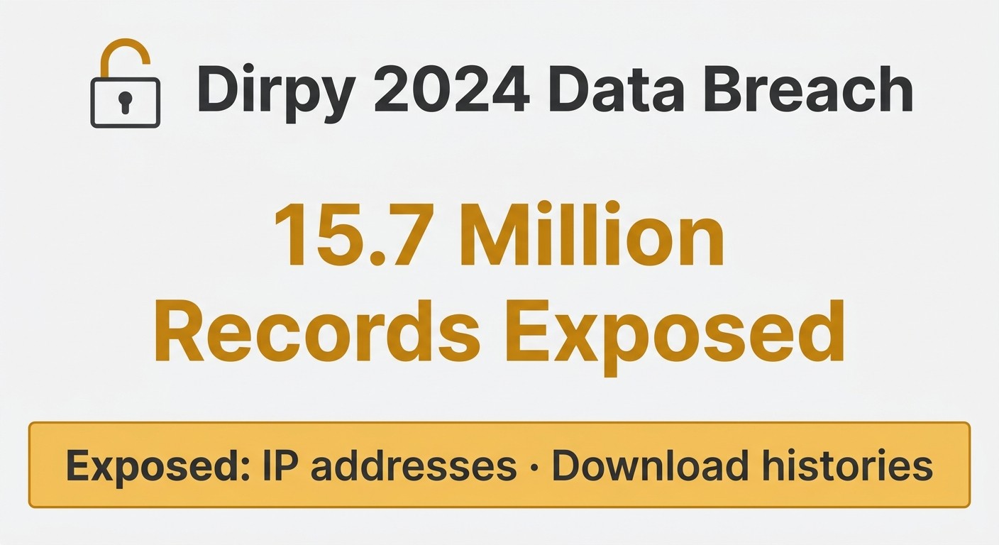Dirpy 2024 breach: 15.7 million records exposed including user IP addresses and download histories