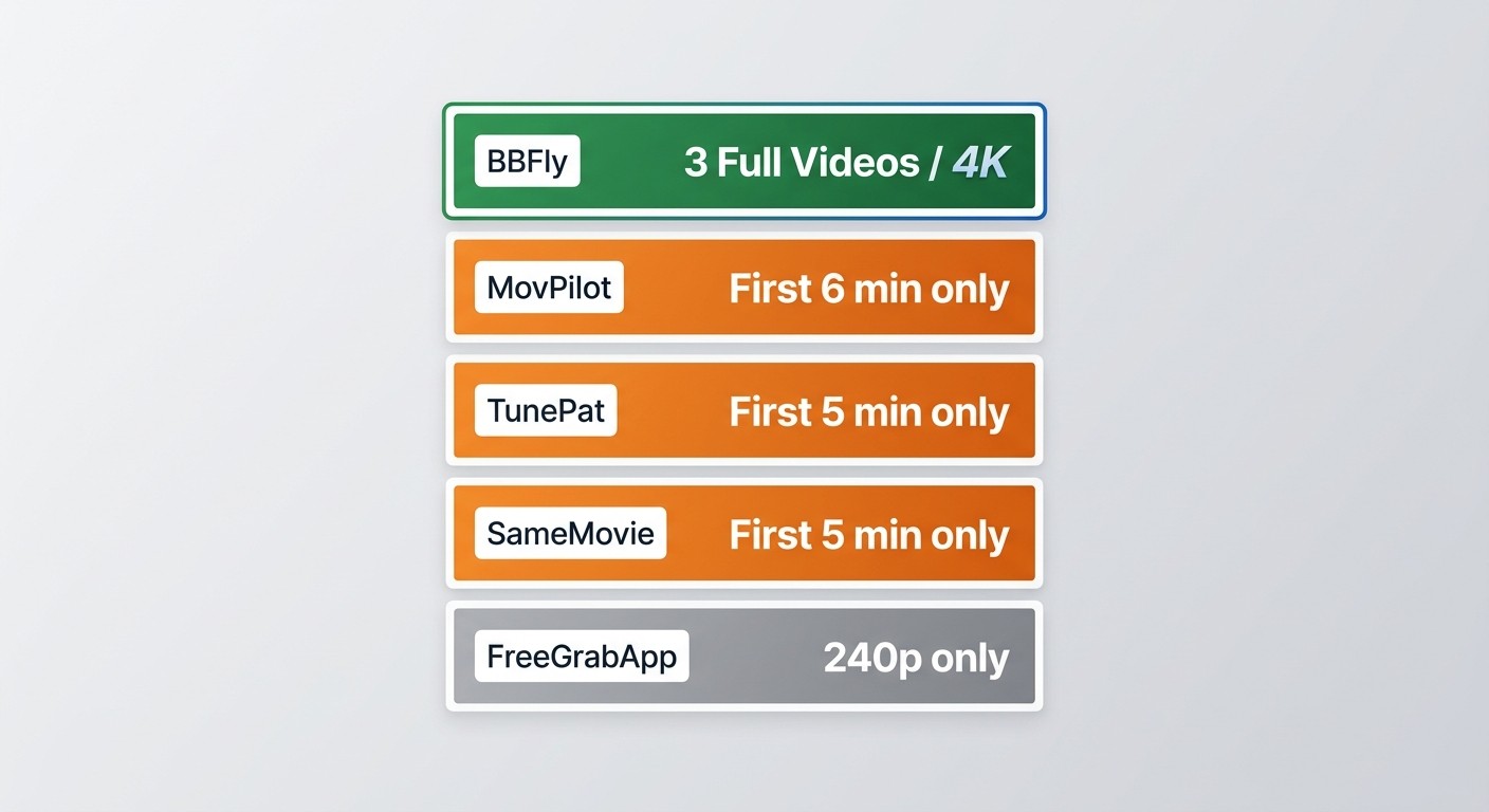 How BBFly s 3 video trial stacks up against compet