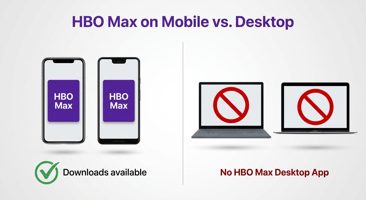HBO Max downloads available on iPhone and Android but blocked on Windows and Mac desktops