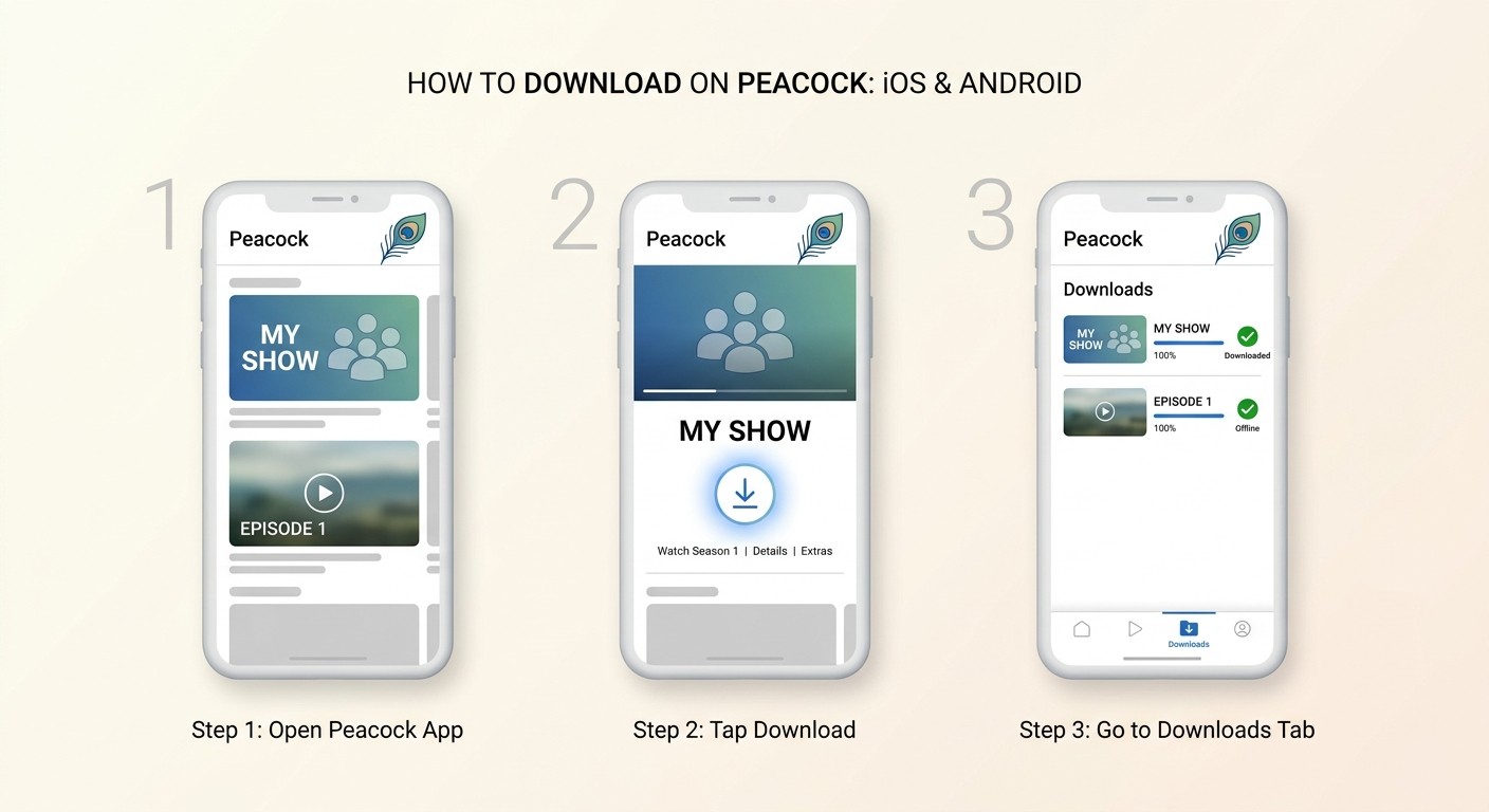 How to download on peacock ios and android steps