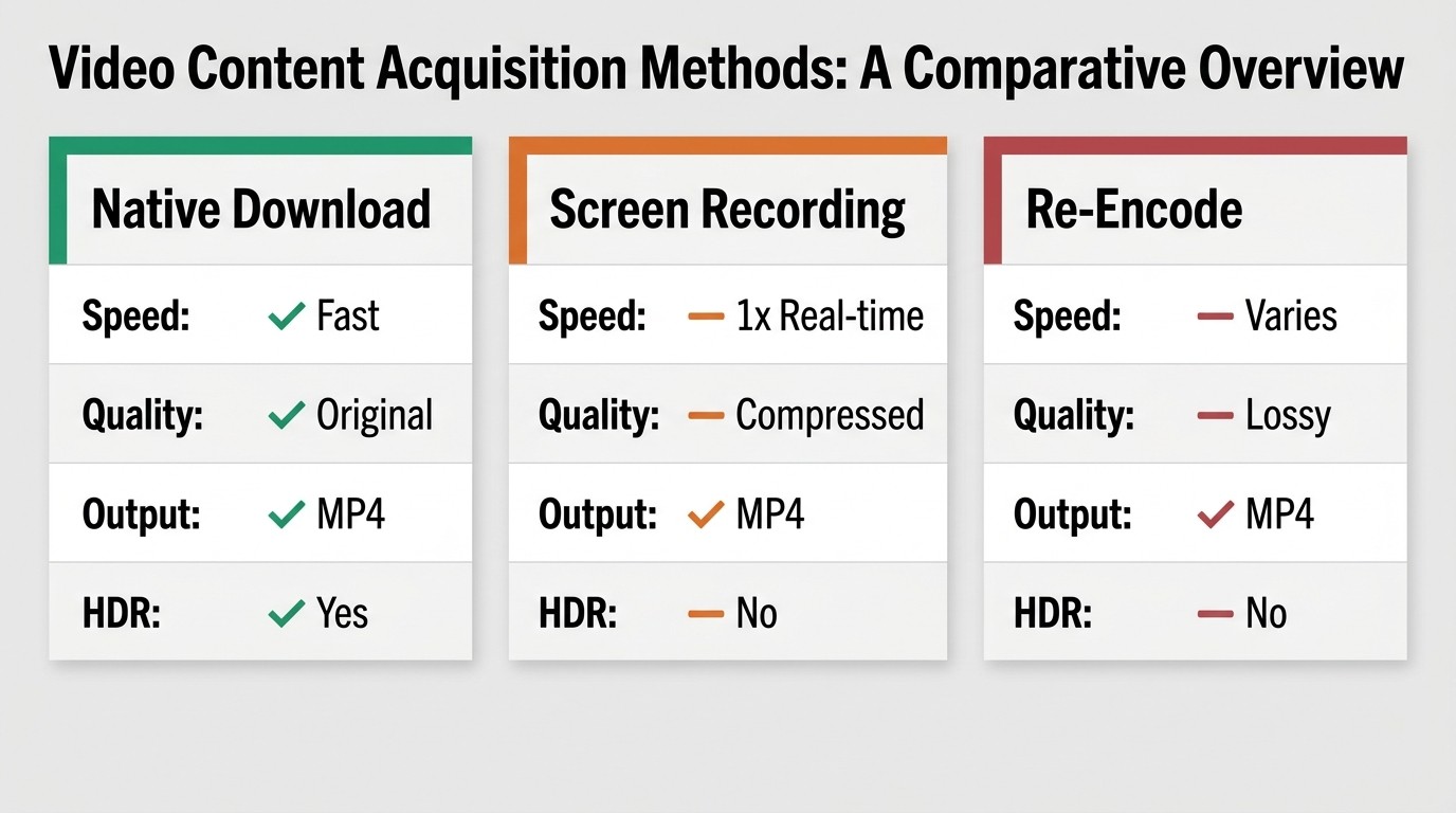 Technical paths comparison matrix