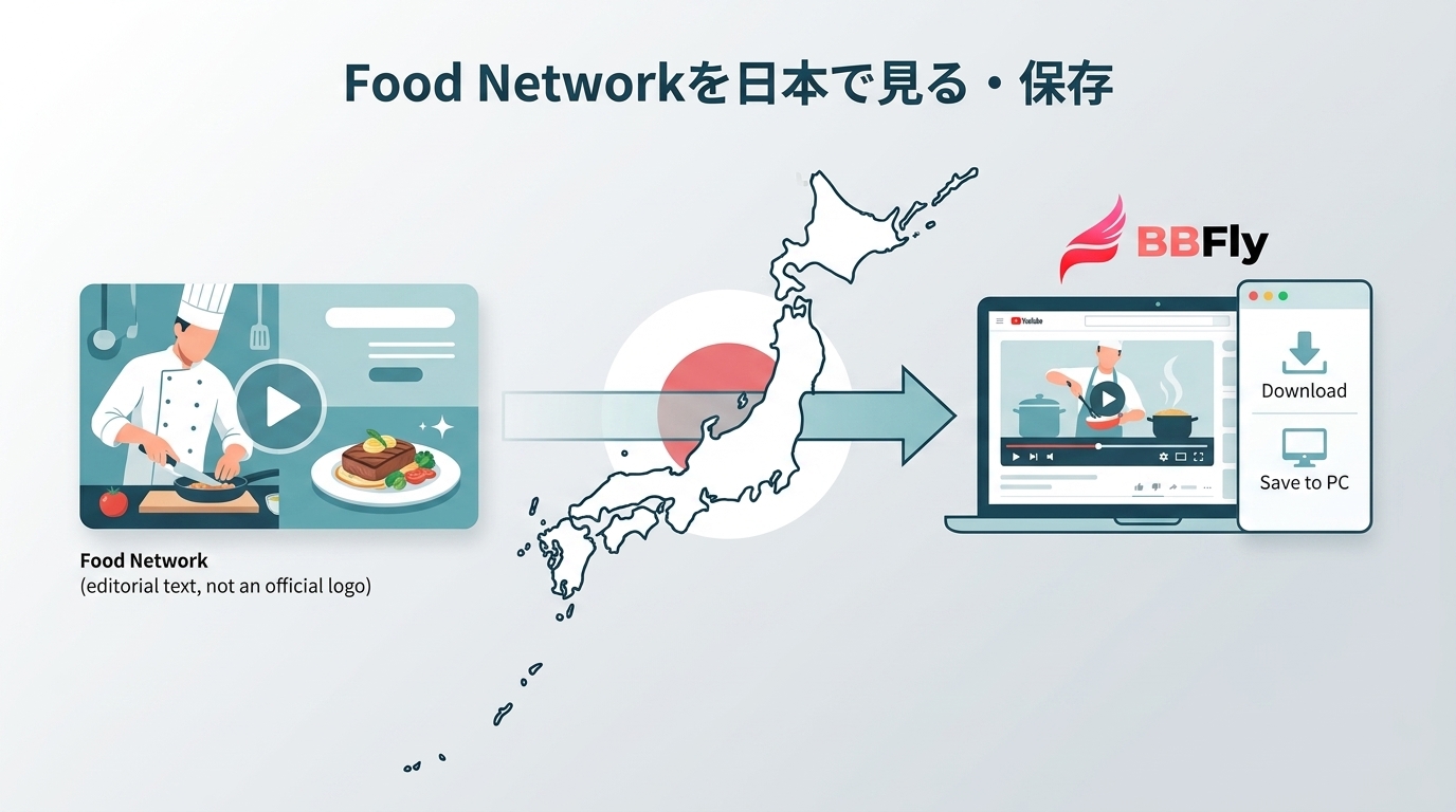 Food Networkは日本で見られる?公式配信と動画保存の違い【2026年】