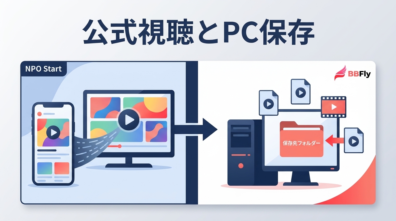 NPO Startの公式視聴と動画保存の違い｜オフライン機能・制限・注意点