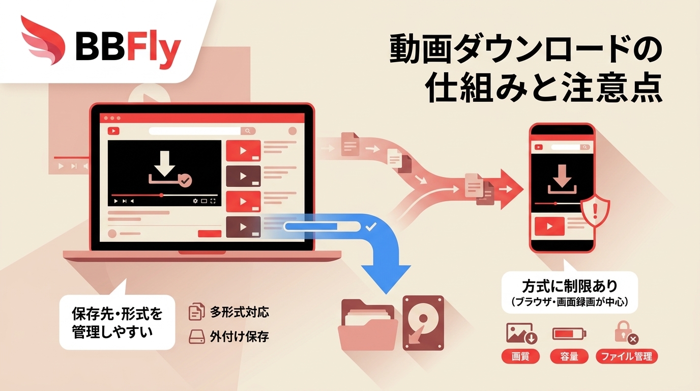 XVideosダウンロードの仕組みと注意点｜PC・スマホの違い
