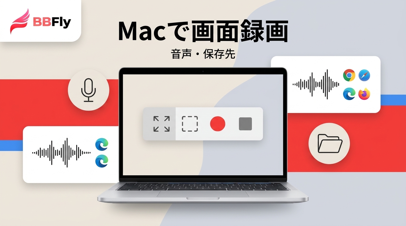 Macの画面録画の仕組みと手順｜内部音声・保存先の注意点