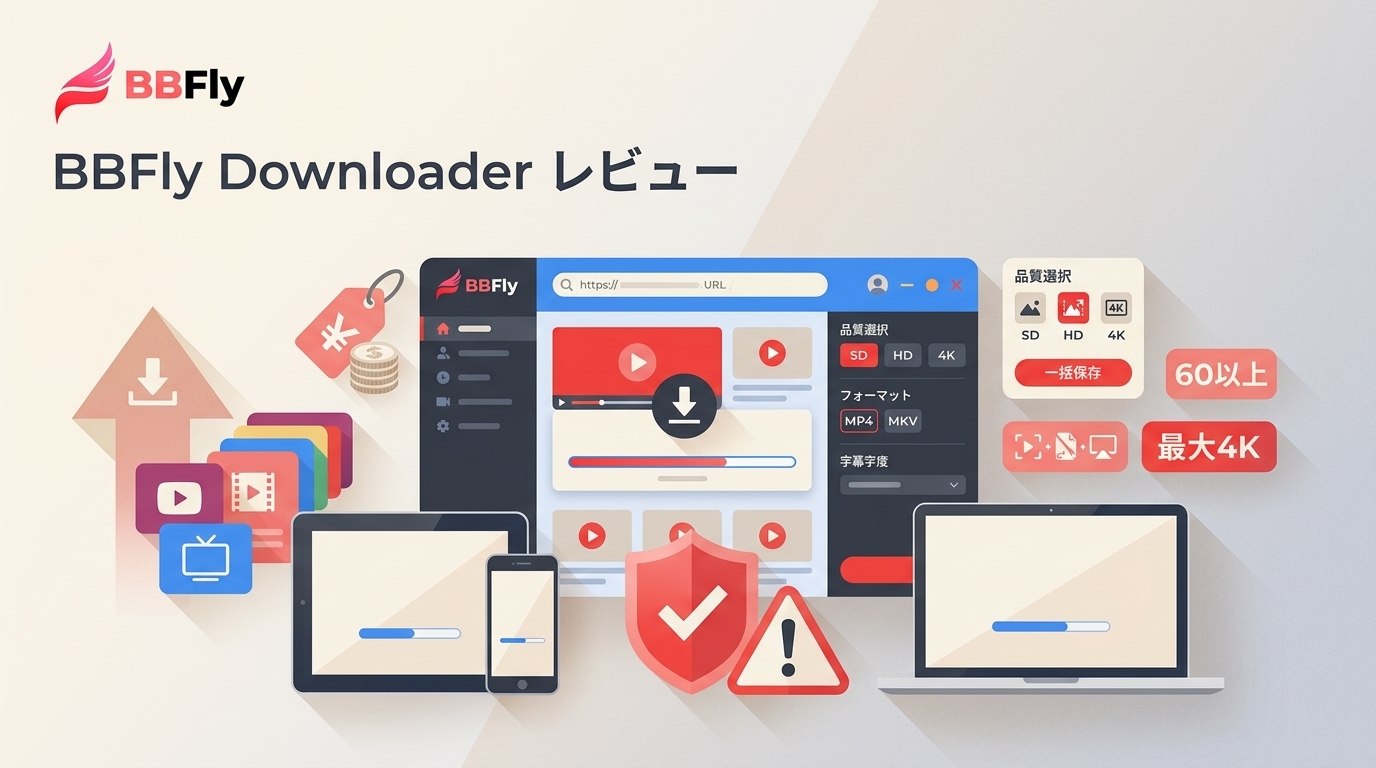 BBFly Downloaderレビュー｜機能・料金・安全性と注意点
