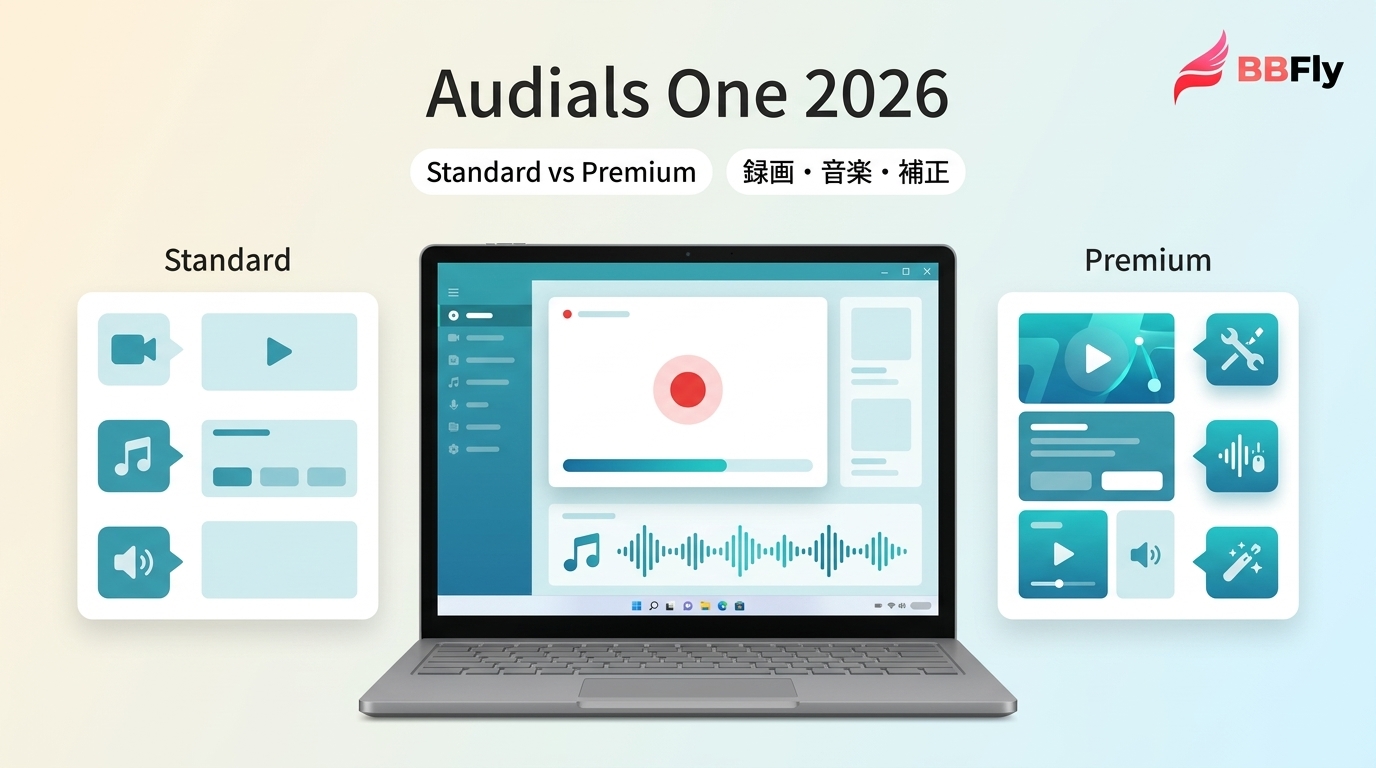 Audials One 2026レビュー｜Standard・Premiumの違い、価格、録画時の注意点