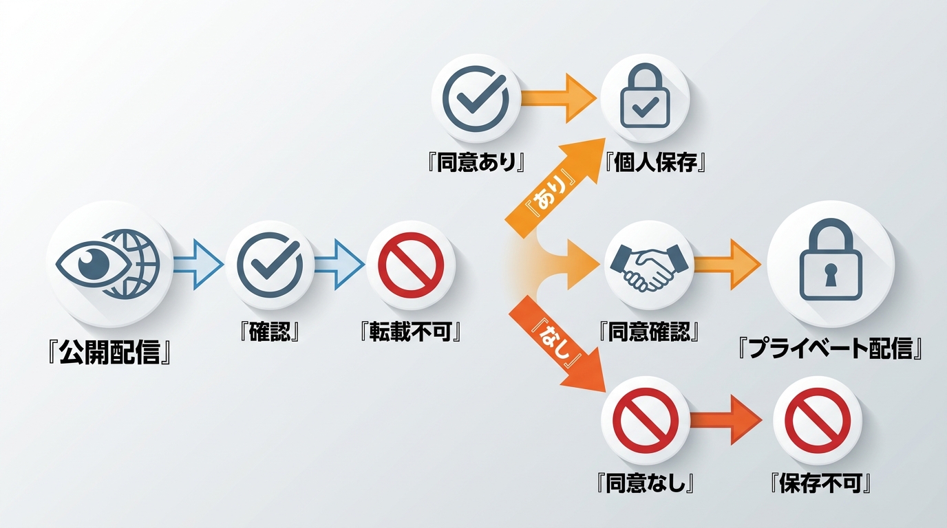 Chaturbateの公開配信とプライベート配信で保存判断が分かれる流れ
