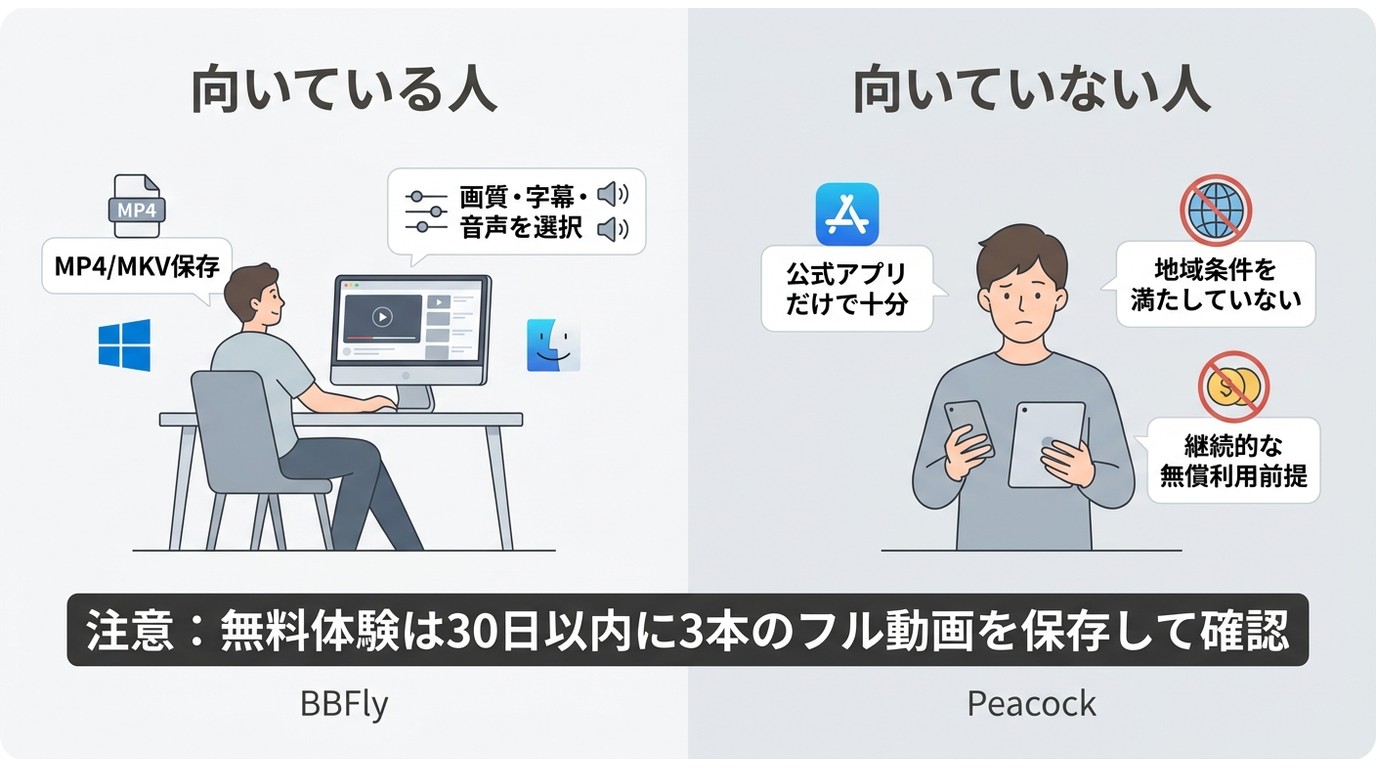 BBFly Peacock Downloaderが向く人と向かない人の整理