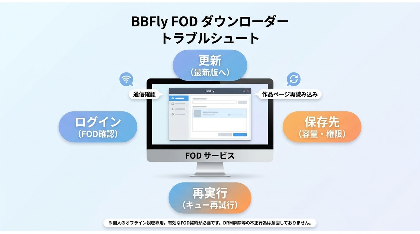 BBFlyでFOD保存が進まない時の確認ステップ