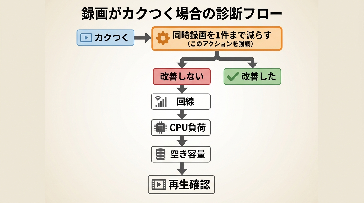 Chaturbate録画が不安定なときの確認手順と切り分け順