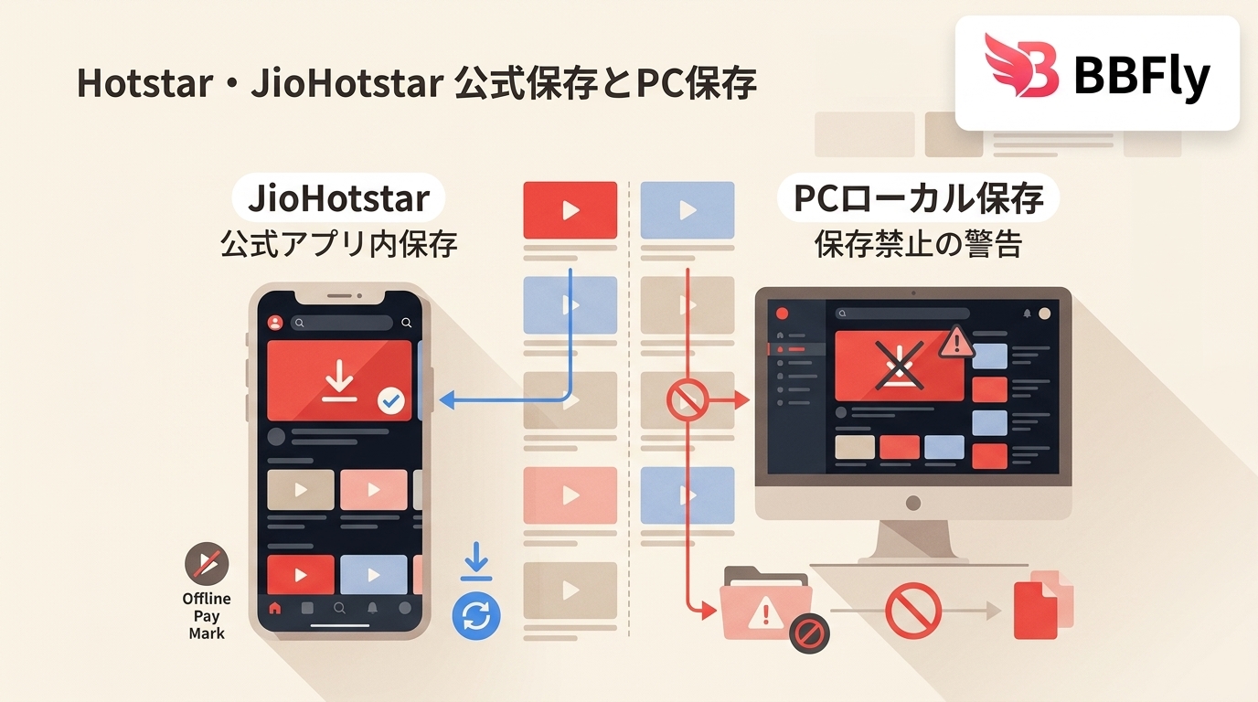 Hotstar・JioHotstarの公式ダウンロードとPC保存の違い｜制限・注意点