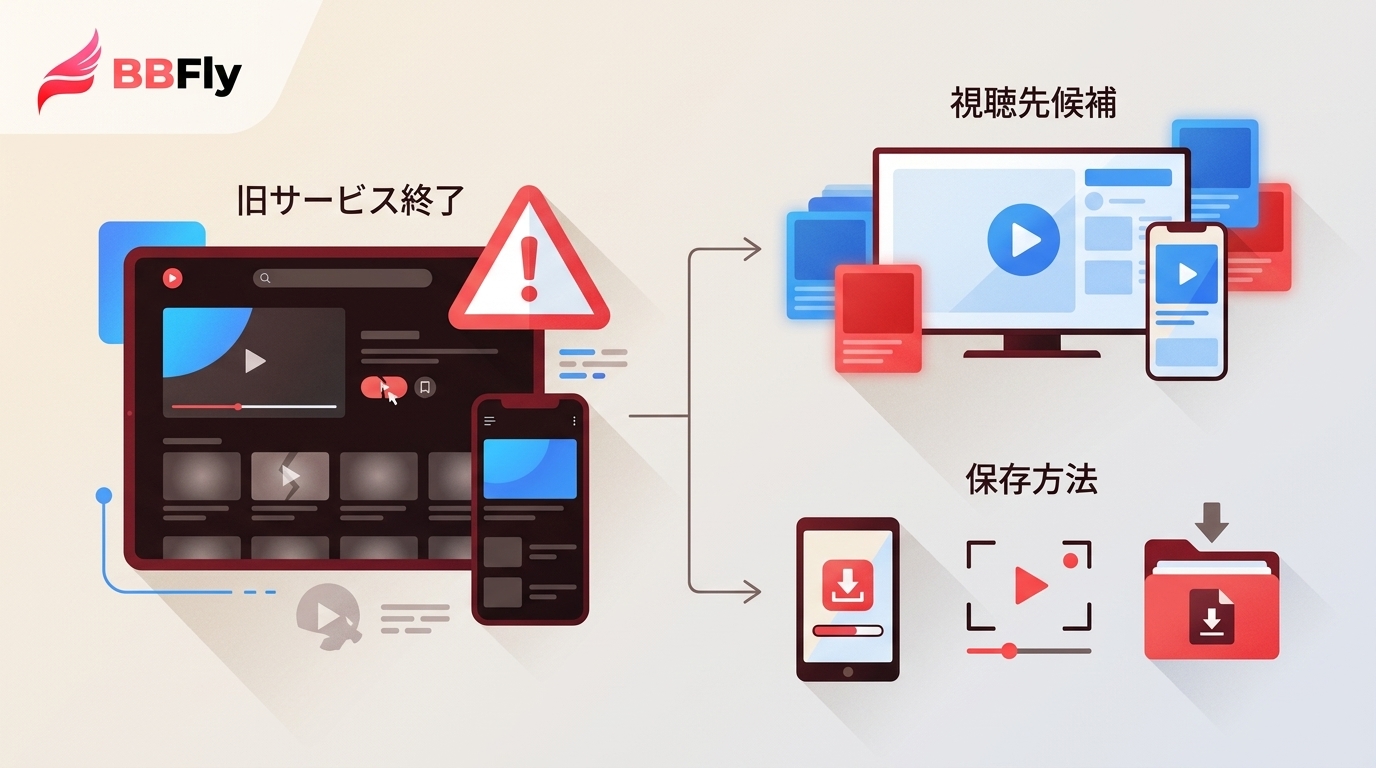 ファミリー劇場CLUB終了後の視聴先｜3つの保存手段と注意点