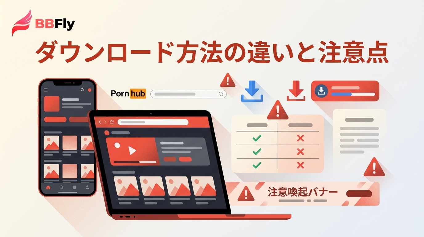 Pornhubダウンロードの選び方｜サイト・ソフトの違いと注意点【2026年】