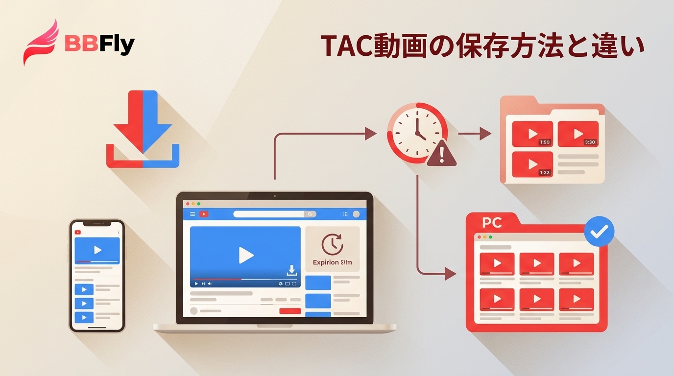TAC動画の公式ダウンロードとPC保存の違い｜期限・対応端末・注意点