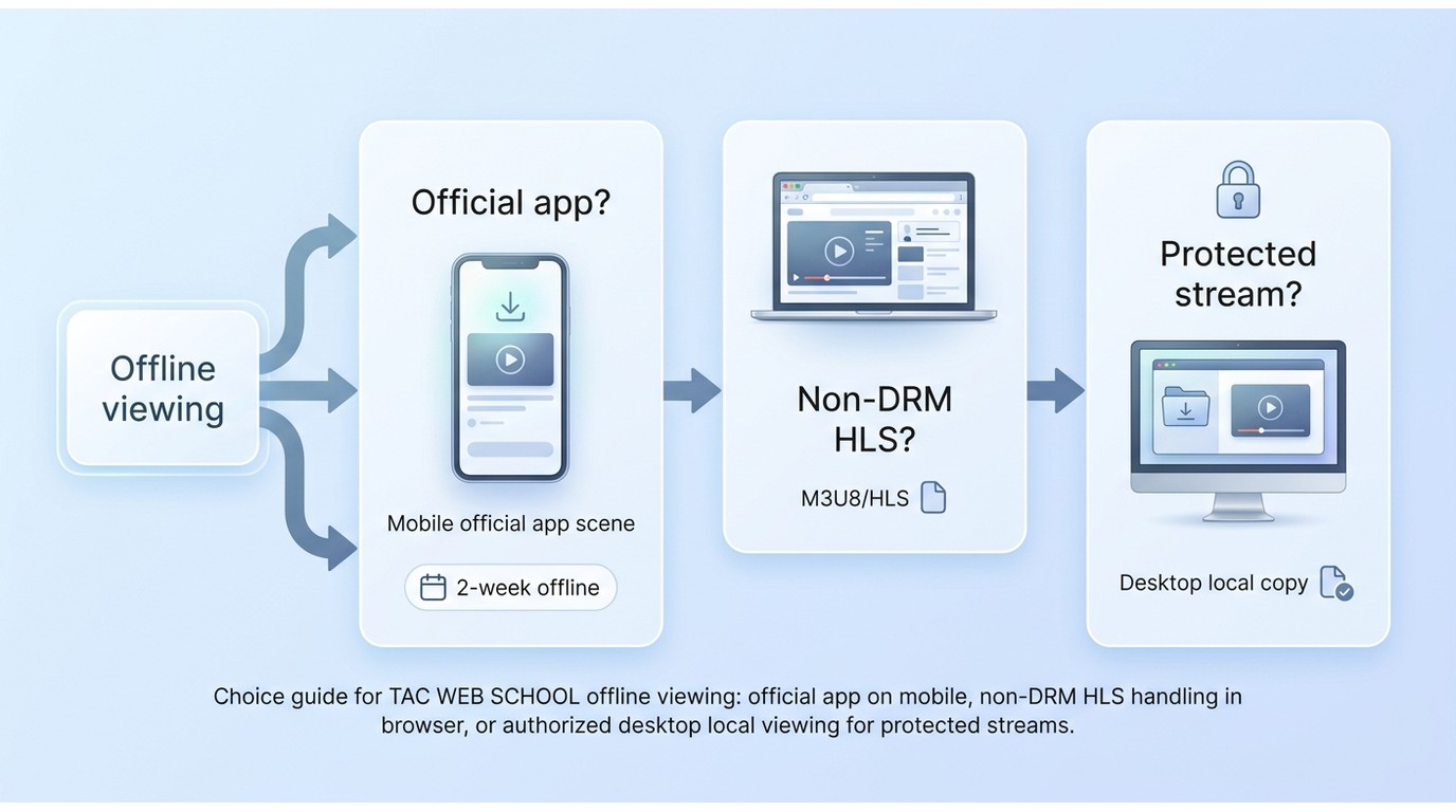How to choose between TAC app, non-DRM HLS handling, and protected-stream fallback