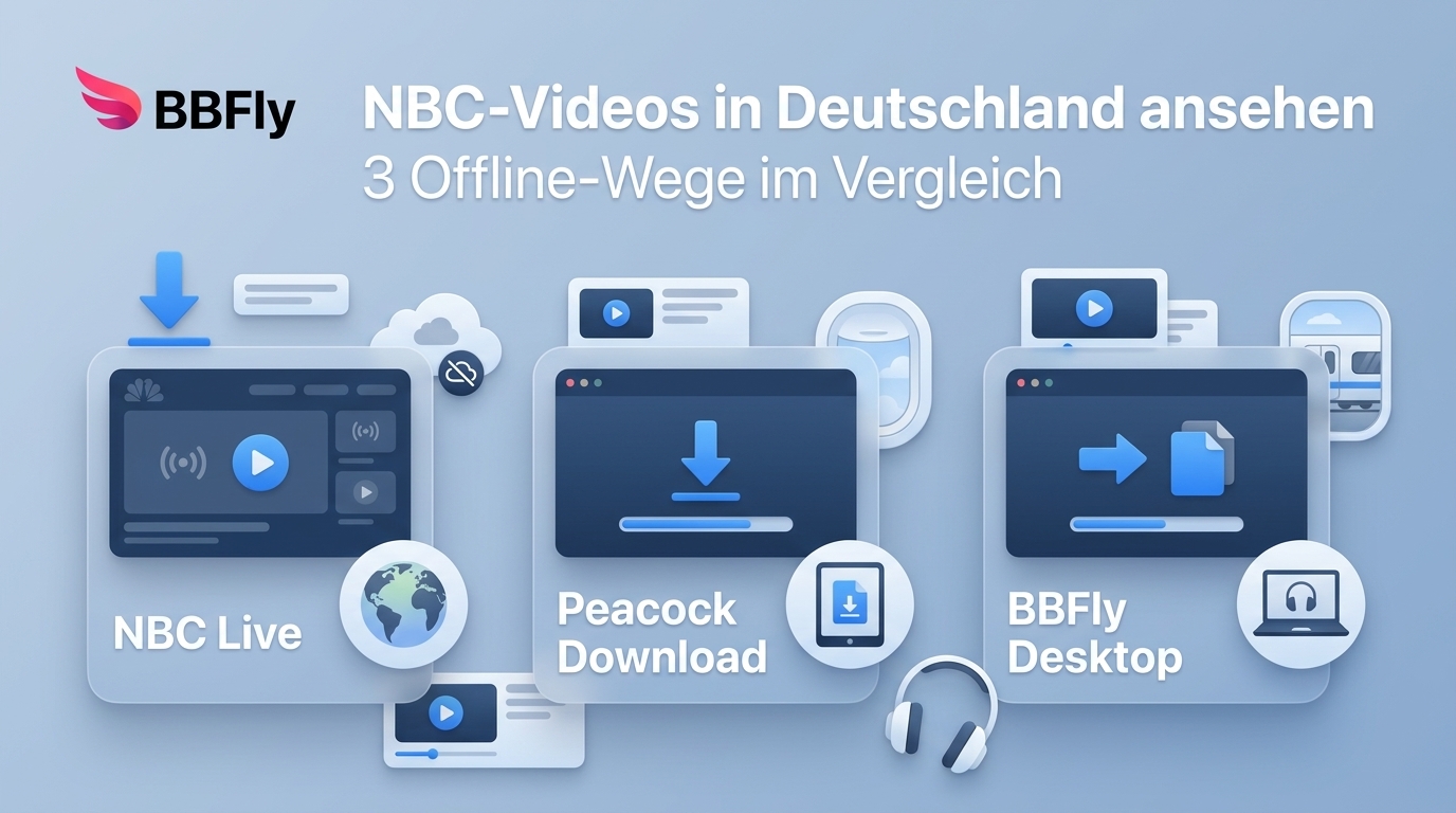NBC-Videos in Deutschland ansehen: 3 Offline-Wege im Vergleich