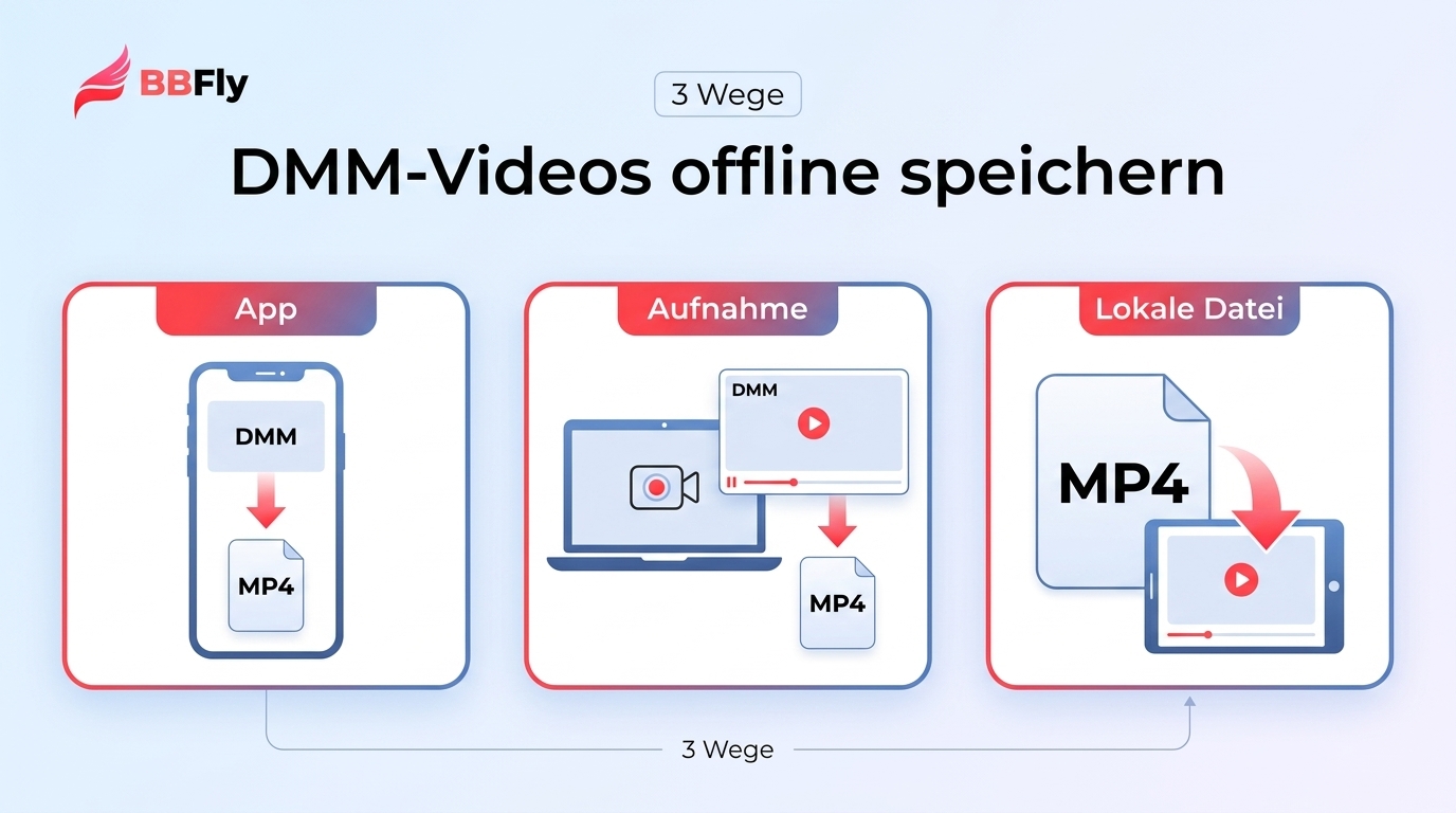 DMM-Videos herunterladen: 3 Wege zum Offline-Speichern