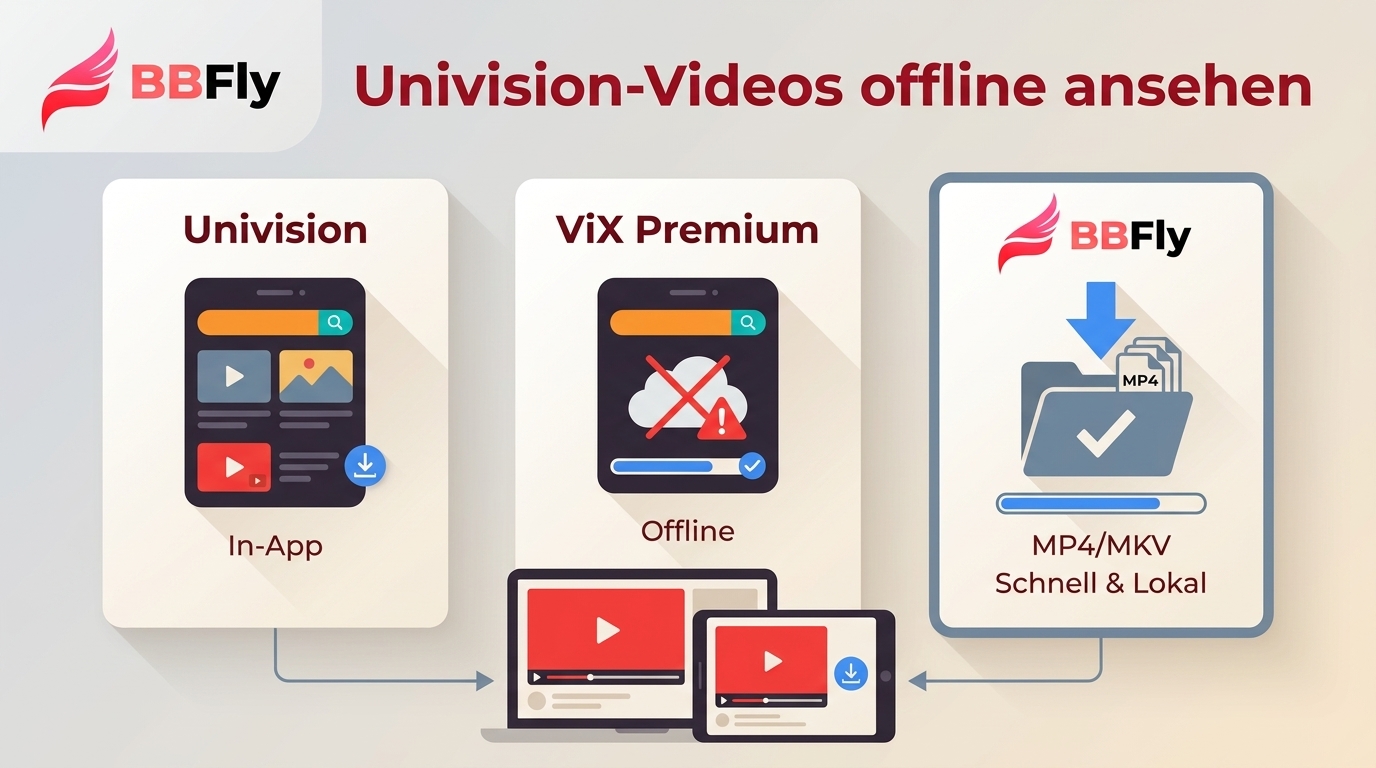 Univision-Videos offline: 3 Wege im Vergleich