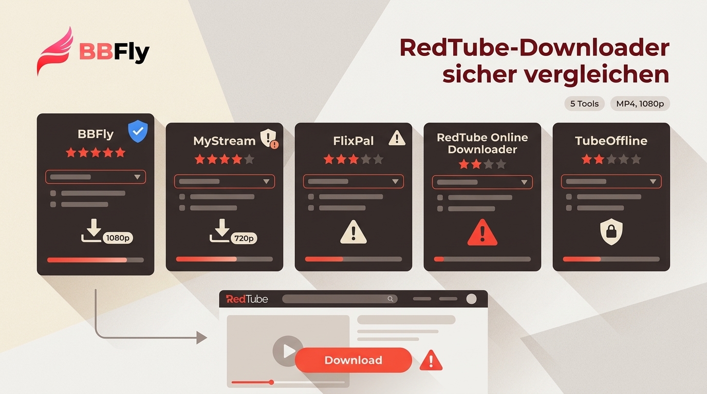 5 RedTube-Downloader 2026: Vergleich für Qualität und Sicherheit