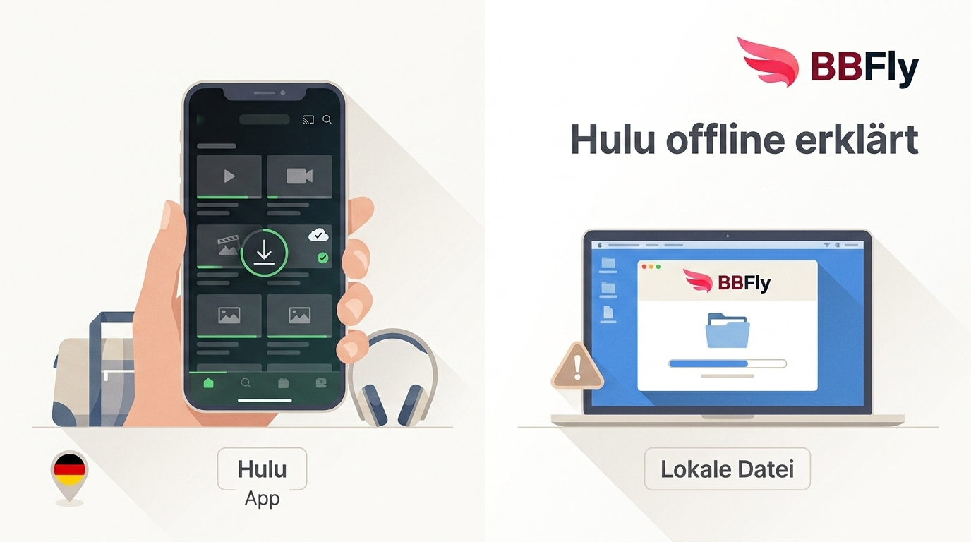 Hulu offline in Deutschland 2026: App-Download oder lokale Datei?