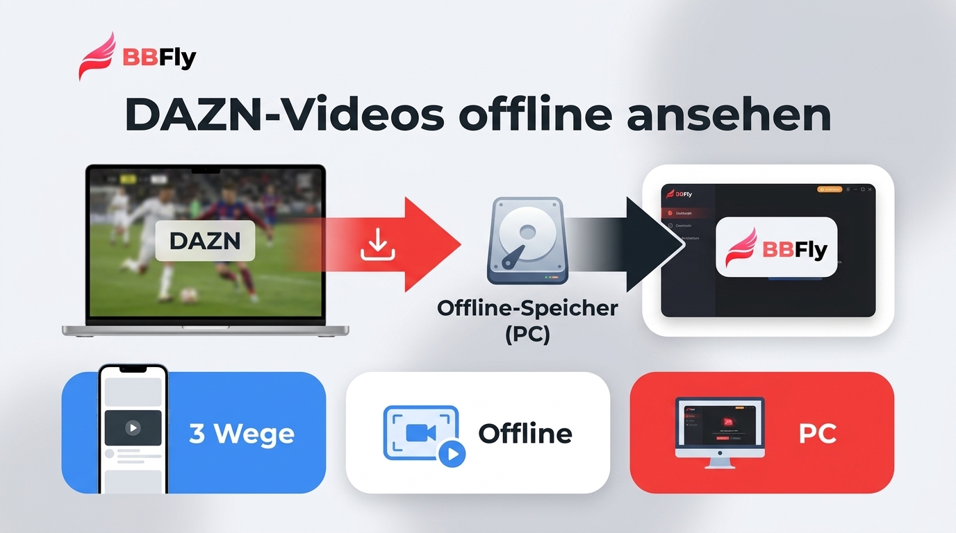 Wie man DAZN-Videos herunterlädt: Eine Empfehlung für BBFly Downloader