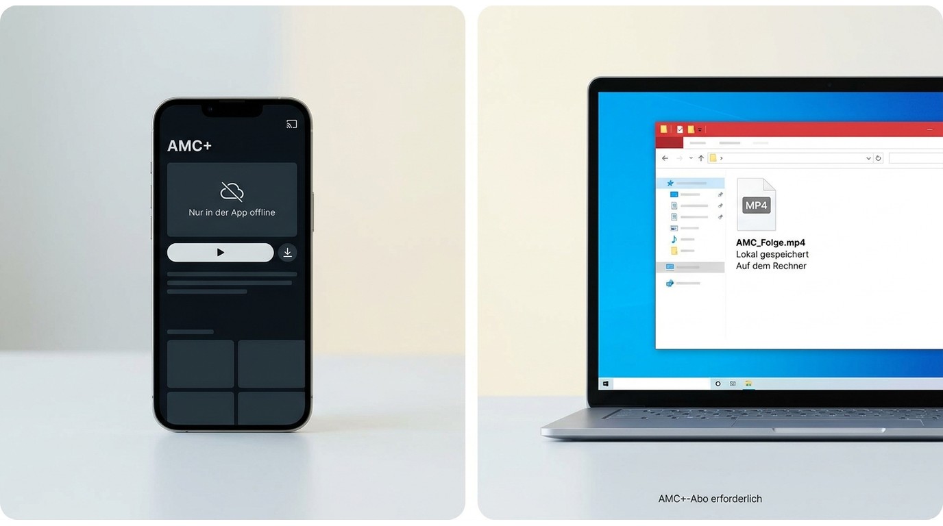 Unterschied zwischen AMC+-App-Download und lokaler MP4-Datei mit BBFly