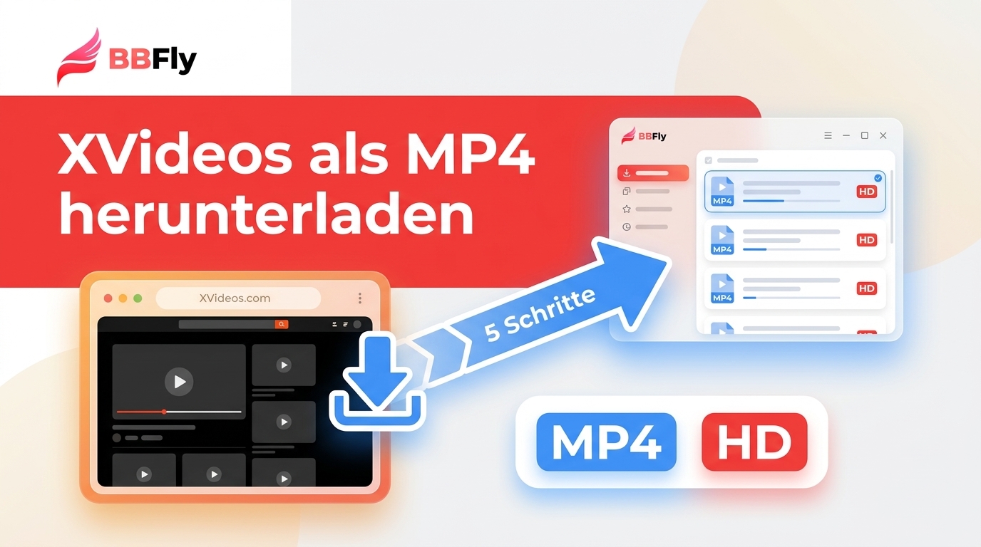 XVideos.com herunterladen: 5 Schritte für MP4 und HD