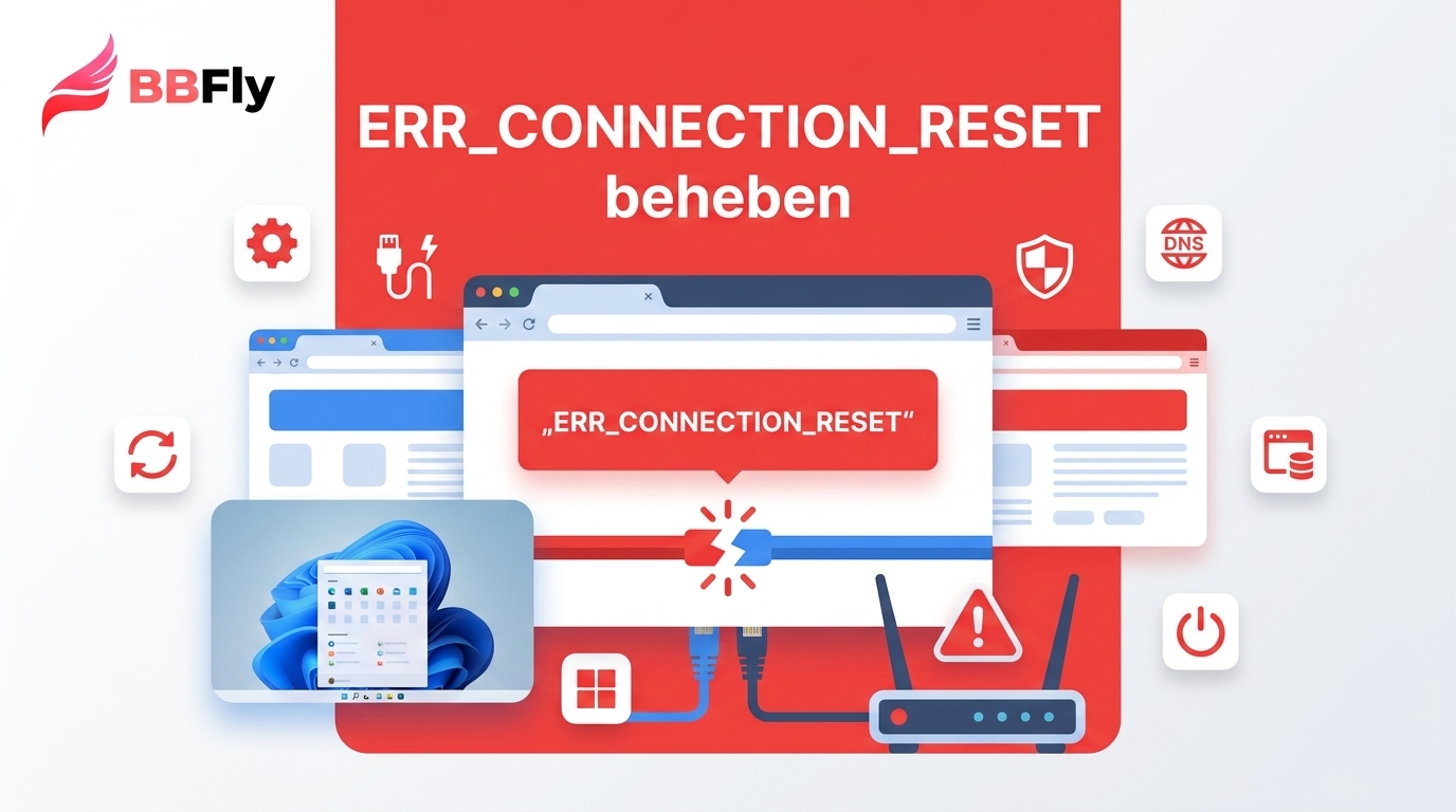 ERR_CONNECTION_RESET beheben: 7 Lösungen für Chrome, Edge und Windows 11
