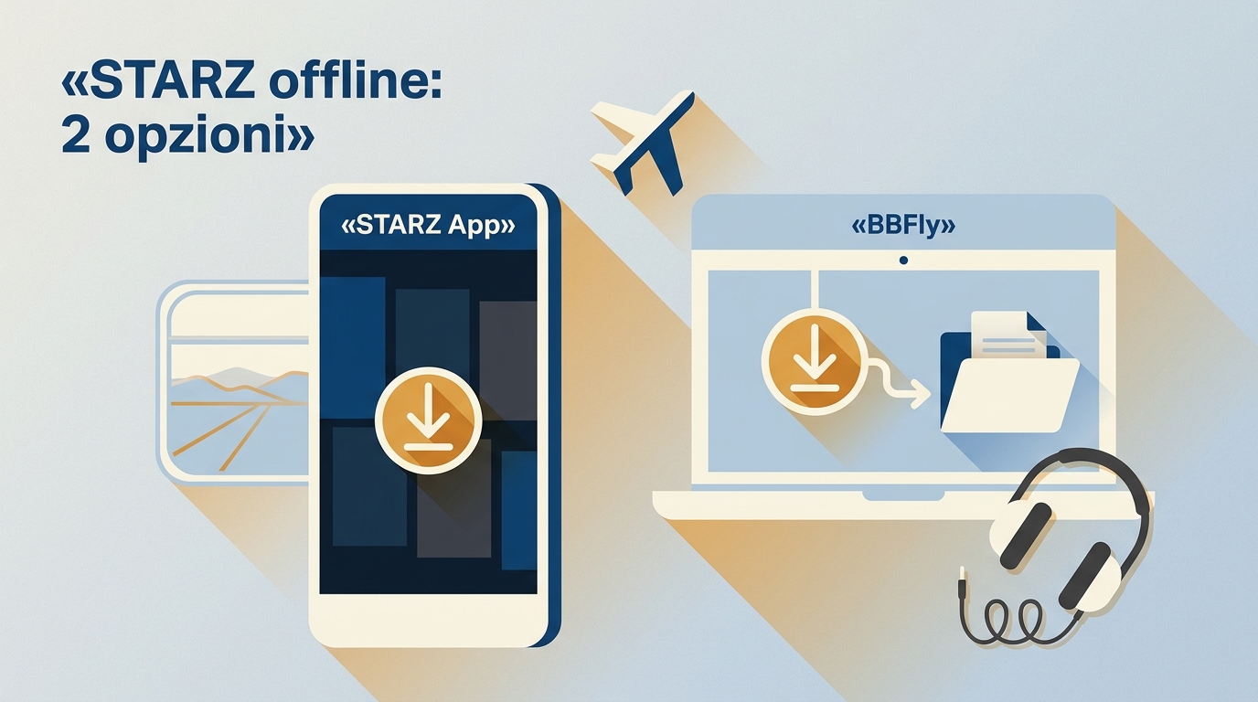 Scaricare film STARZ in Italia: 2 opzioni offline nel 2026