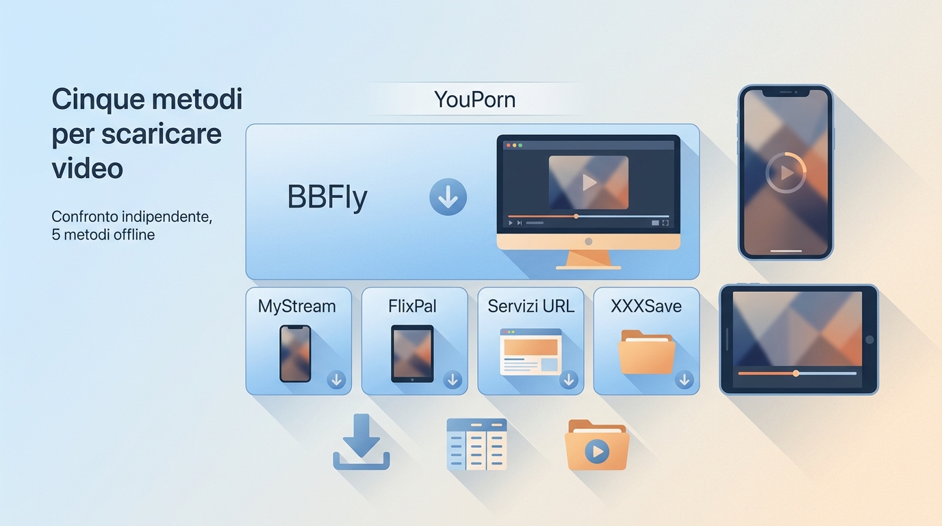 Scaricare video da YouPorn: confronto tra 5 metodi nel 2026