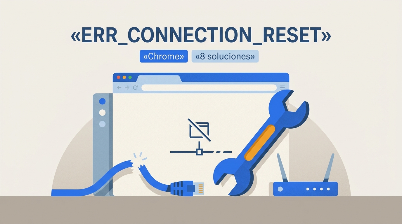 ERR_CONNECTION_RESET: diagnóstico y 8 soluciones en Chrome