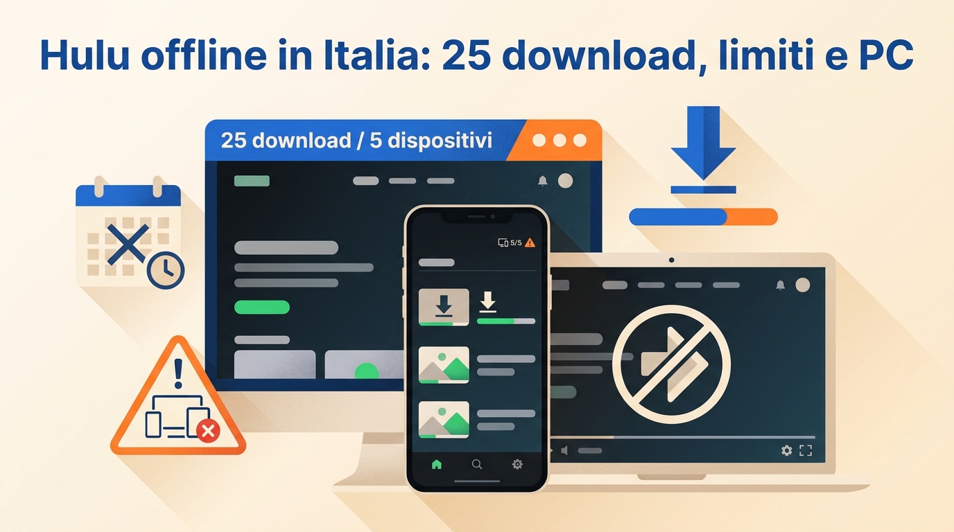 Hulu offline in Italia: 25 download, limiti e PC