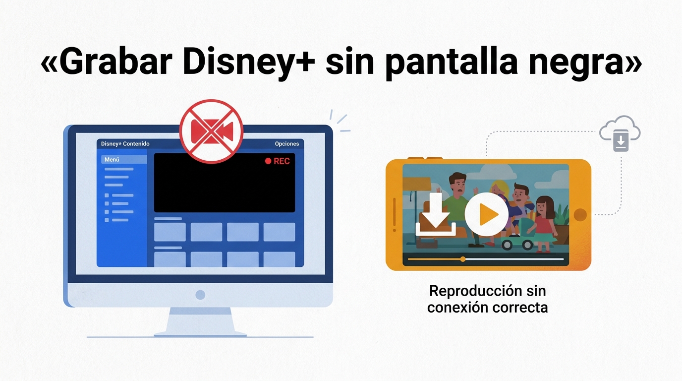 Cómo grabar Disney+ sin pantalla negra en PC y móvil