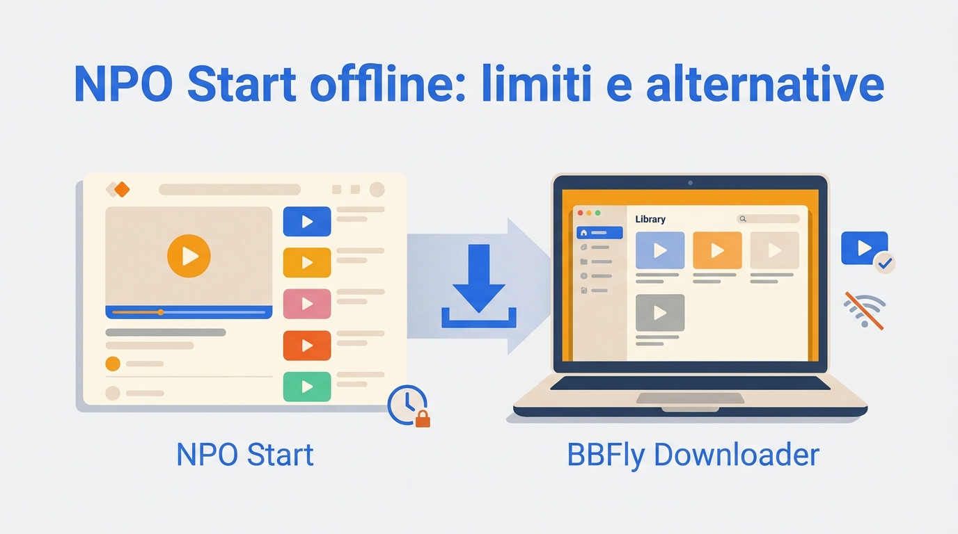 Video NPO Start offline: limiti ufficiali e alternative