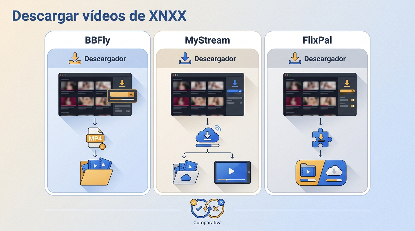 Cómo descargar vídeos de XNXX en 2026: 3 opciones comparadas