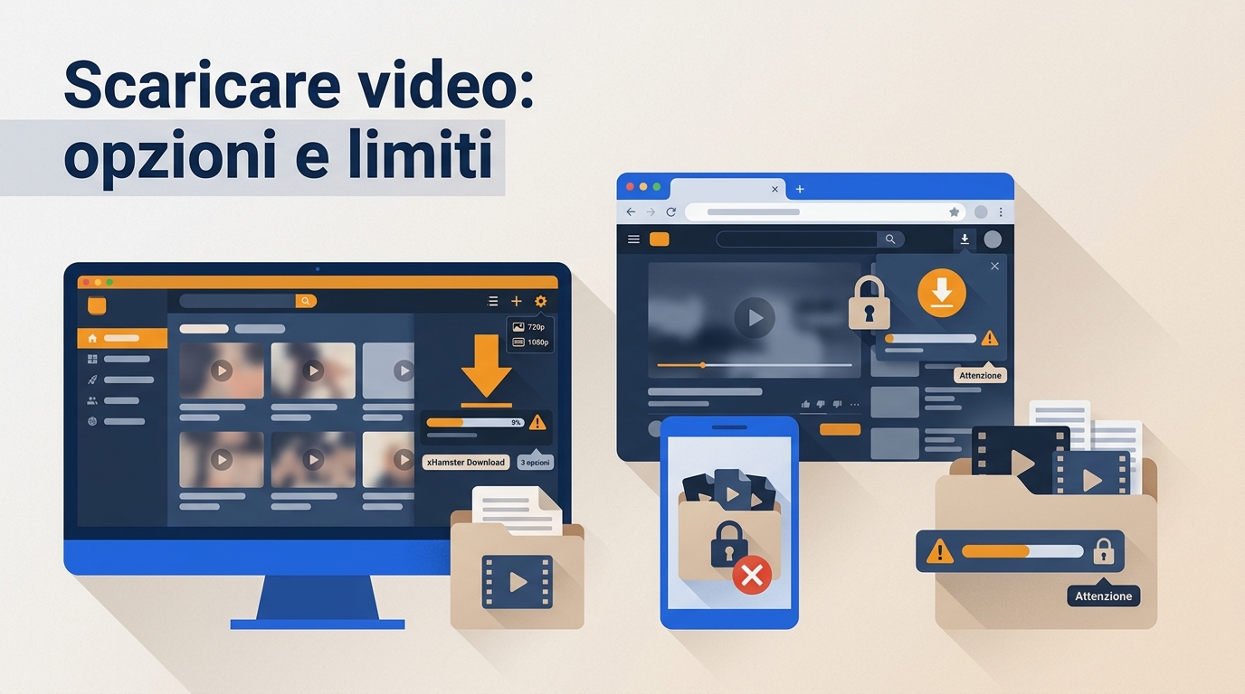 Scaricare video da xHamster: 3 opzioni e limiti reali