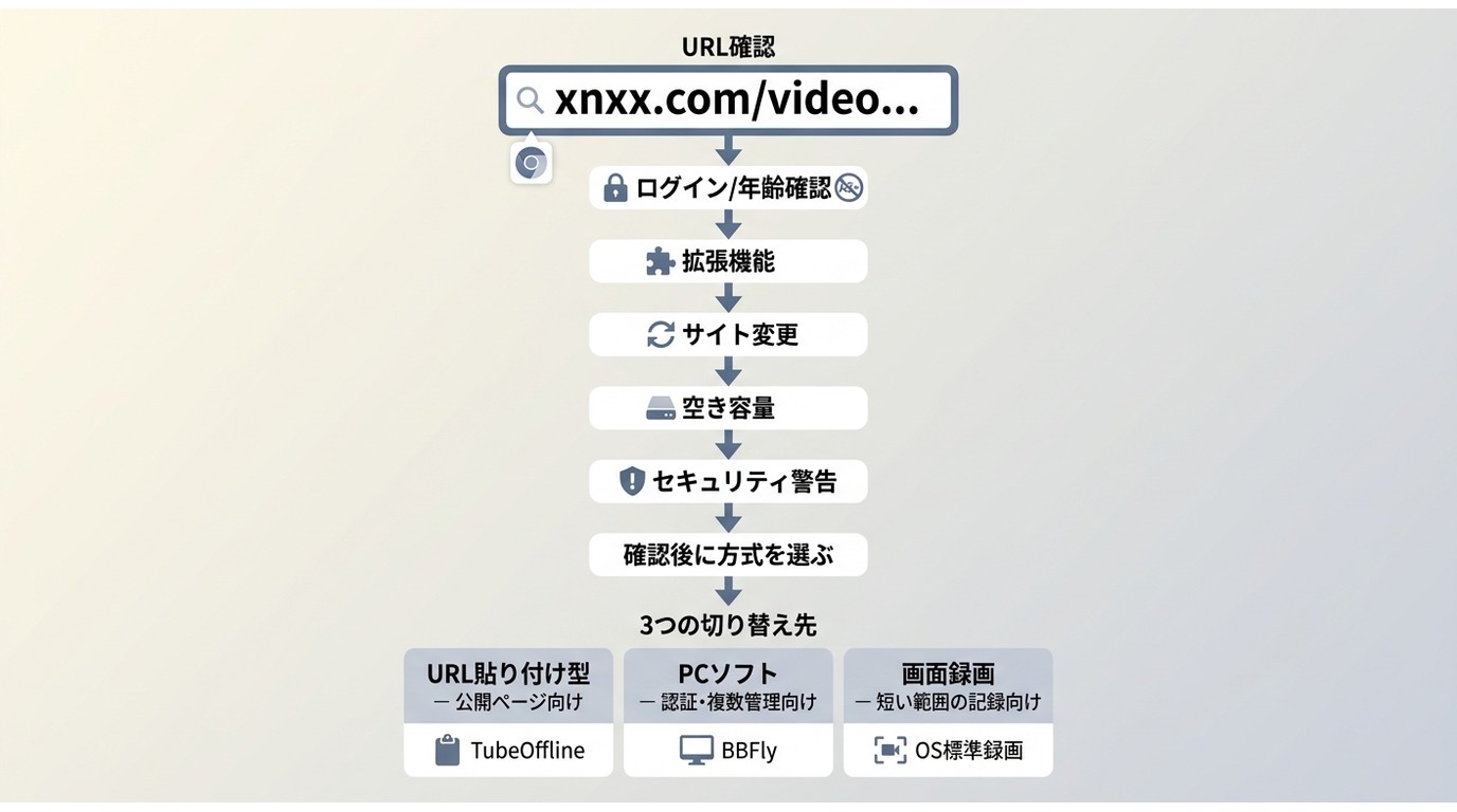 XNXX保存に失敗したときの確認順と方式の切り替え先