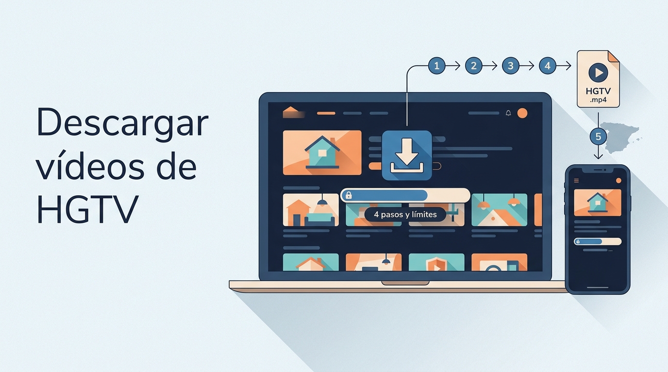 Descargar vídeos de HGTV en España: 4 pasos y límites